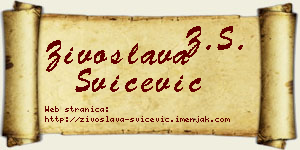 Živoslava Svičević vizit kartica